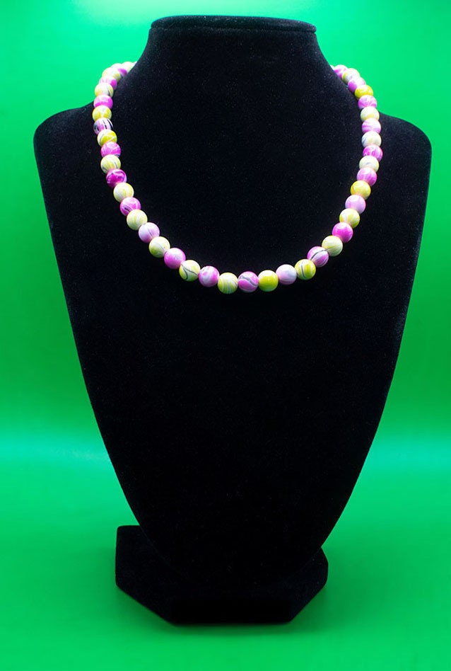 Green And Purple Necklace